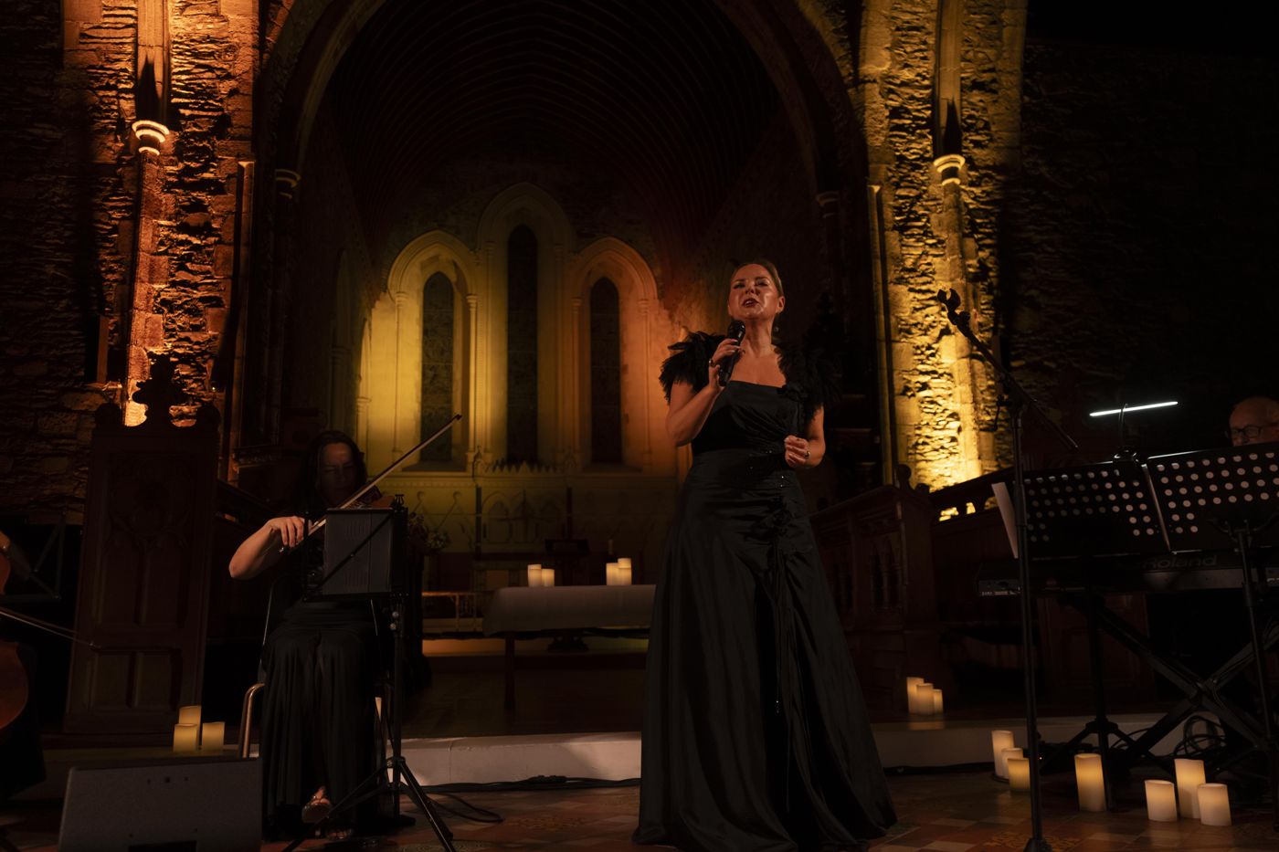 Candlelit performance inside Kildare Cathedral